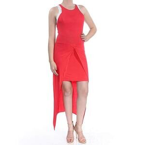 Material Girl Womens Knot Front High Low Dress Size M